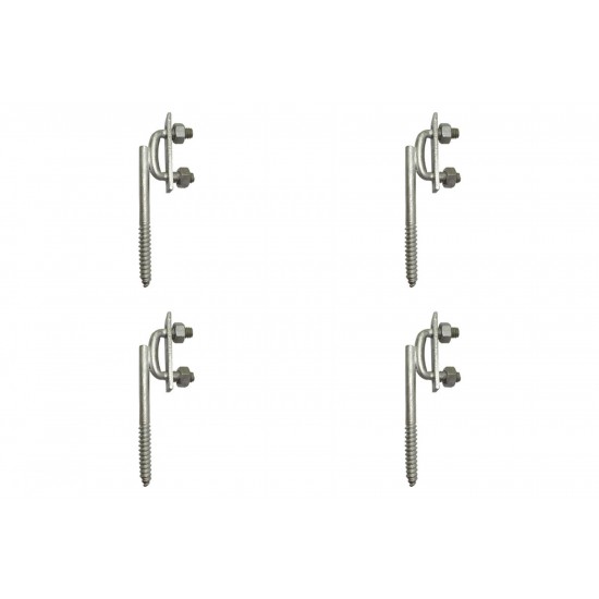 Kit C/4 - Para-Raio Suporte Para Fita Aluminio Vertical R...