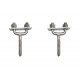 Kit C/2 - Para-Raio Suporte Para Fita Aluminio Horizontal... Kit C/2 - Para-Raio Suporte Para Fita Aluminio Horizontal...