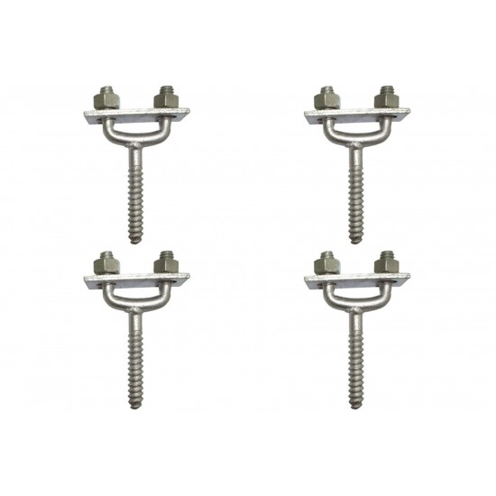 Kit C/4 - Para-Raio Suporte Para Fita Aluminio Horizontal...