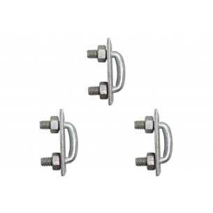 Kit C/3 - Para-Raio Grampo Para Emenda De Fita Aluminio D...