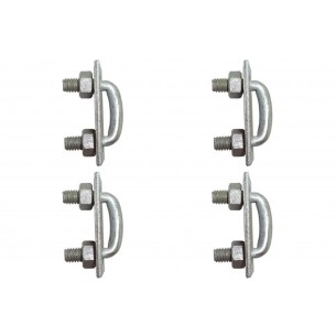 Kit C/4 - Para-Raio Grampo Para Emenda De Fita Aluminio D...