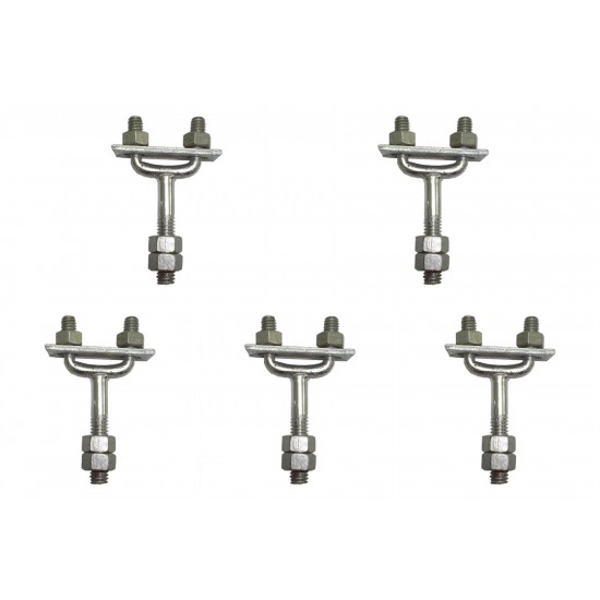 Kit C/5 - Para-Raio Suporte Para Fita Aluminio Horizontal...