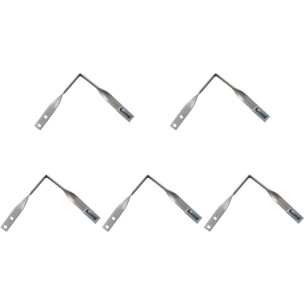 Kit C/5 - Para-Raio Emenda Fita Aluminio''Cantoneira''7/8...