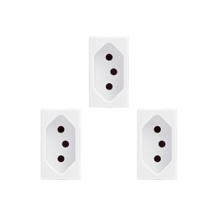 Kit C/3 - Modulo Soprano Ilus (Tomada 20A Branca) 5Ub99004