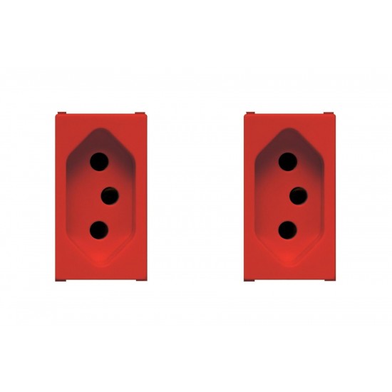 Kit C/2 - Modulo Soprano Ilus (Tomada 20A Vermelho) 5Ub99008 Kit C/2 - Modulo Soprano Ilus (Tomada 20A Vermelho) 5Ub99008