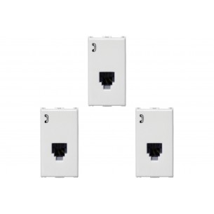 Kit C/3 - Modulo Soprano Ilus (Rj11) 5Tg99001