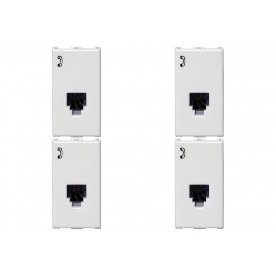 Kit C/4 - Modulo Soprano Ilus (Rj11) 5Tg99001