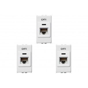 Kit C/3 - Modulo Soprano Ilus (Rj45 Cat6) 5Tg99100