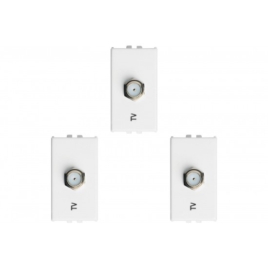 Kit C/3 - Modulo Soprano Ilus (Tomada Coaxial) 5Tg99334