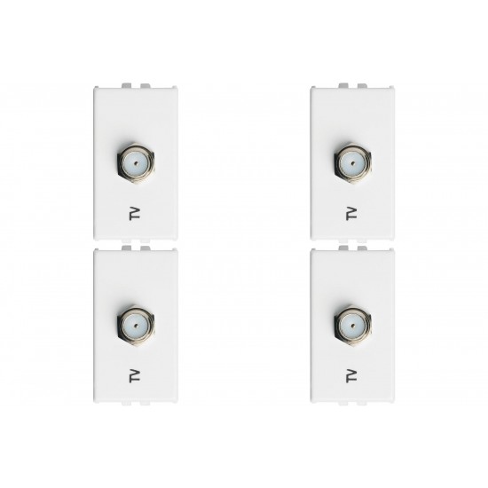 Kit C/4 - Modulo Soprano Ilus (Tomada Coaxial) 5Tg99334