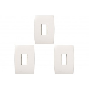 Kit C/3 - Placa Soprano Ilus 4X2 (1 Modulo Vertical) 5Tg9...