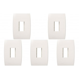 Kit C/5 - Placa Soprano Ilus 4X2 (1 Modulo Vertical) 5Tg9...