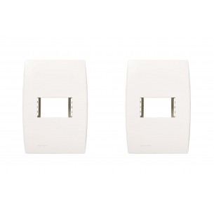 Kit C/2 - Placa Soprano Ilus 4X2 (1 Modulo Horizontal) 5T...