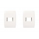 Kit C/2 - Placa Soprano Ilus 4X2 (1 Modulo Horizontal) 5T... Kit C/2 - Placa Soprano Ilus 4X2 (1 Modulo Horizontal) 5T...