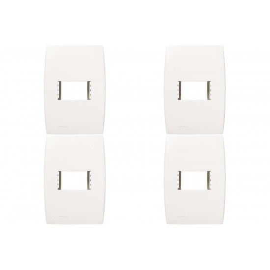 Kit C/4 - Placa Soprano Ilus 4X2 (1 Modulo Horizontal) 5T...