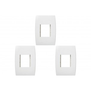 Kit C/3 - Placa Soprano Ilus 4X2 (2 Modulos Horizontal) 5...