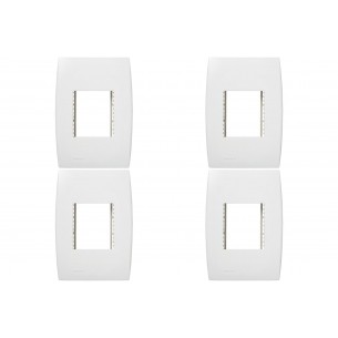 Kit C/4 - Placa Soprano Ilus 4X2 (2 Modulos Horizontal) 5...