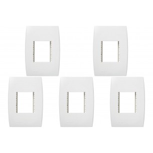 Kit C/5 - Placa Soprano Ilus 4X2 (2 Modulos Horizontal) 5...