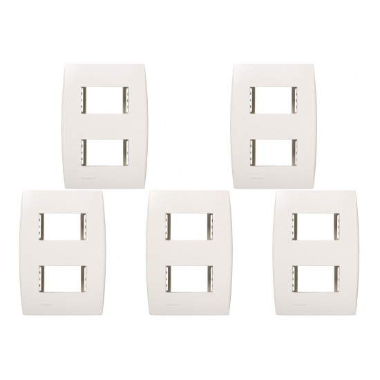 Kit C/5 - Placa Soprano Ilus 4X2 (2 Modulo Distanciada) 5...