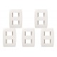 Kit C/5 - Placa Soprano Ilus 4X2 (2 Modulo Distanciada) 5...