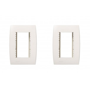 Kit C/2 - Placa Soprano Ilus 4X2 (3 Modulos Horizontal) 5...