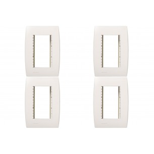 Kit C/4 - Placa Soprano Ilus 4X2 (3 Modulos Horizontal) 5...