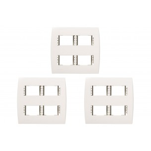 Kit C/3 - Placa Soprano Ilus 4X4 (4 Modulos Horizontal) 5...