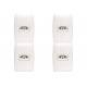 Kit C/4 - Conjunto Soprano Ilus 4X2 Branco Com Placa(1Tomada  ..