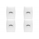 Kit C/4 - Conjunto Soprano Ilus 4X2 Branco Com Placa(1Tomada  ..