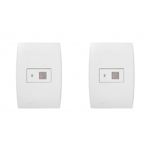 Kit C/2 - Conjunto Soprano Ilus 4X2 Branco Com Placa(1Par...