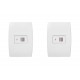 Kit C/2 - Conjunto Soprano Ilus 4X2 Branco Com Placa(1Par...