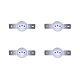 Kit C/4 - Conjunto Para Condulete Perlex Tomada 2 Polos +...