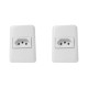 Kit C/2 - Sistema Perlex Branca (1 Tomada 20A) 3015Br