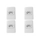 Kit C/4 - Sistema Perlex Branca (1 Tomada 20A) 3015Br