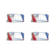 Kit C/4 - Sistema Perlex Branca (2 Simples) 3082Br