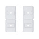Kit C/4 - Sistema Perlex Branca (Placa 2X2 1Furo) 30Pl6Br