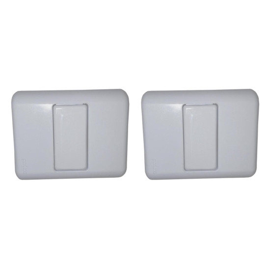 Kit C/2 - Sistema Perlex Branca (Placa 2X2 Cega 0) 30Pl0Br