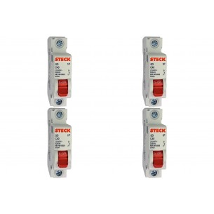 Kit C/4 - Disjuntor Steck Din Unipolar 40A Sd61 C Sdd61C40