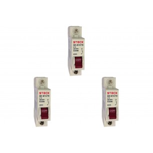 Kit C/3 - Disjuntor Steck Din Unipolar 70A Sd61 C Sd61C70