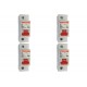Kit C/4 - Disjuntor Steck Din Unipolar 80A Sd1 C Sdd1C80