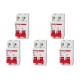 Kit C/5 - Disjuntor Steck Din Bipolar100A Sd2 C Sdd2C100