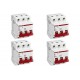 Kit C/4 - Disjuntor Steck Din Tripolar 10A Sd63 C Sdd63C10 Kit C/4 - Disjuntor Steck Din Tripolar 10A Sd63 C Sdd63C10
