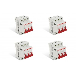 Kit C/4 - Disjuntor Steck Din Tripolar 70A Sd63 C Sd63C70