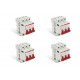 Kit C/4 - Disjuntor Steck Din Tripolar 70A Sd63 C Sd63C70 Kit C/4 - Disjuntor Steck Din Tripolar 70A Sd63 C Sd63C70
