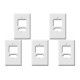 Kit C/5 - Placa Perlex Branca 4X2 (2 Saida+Tomada) 23Pl3It