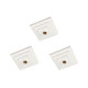 Kit C/3 - Plafonier Pvc Pavilonis Quadrado Branco Soquete... Kit C/3 - Plafonier Pvc Pavilonis Quadrado Branco Soquete...