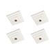 Kit C/4 - Plafonier Pvc Pavilonis Quadrado Branco Soquete...