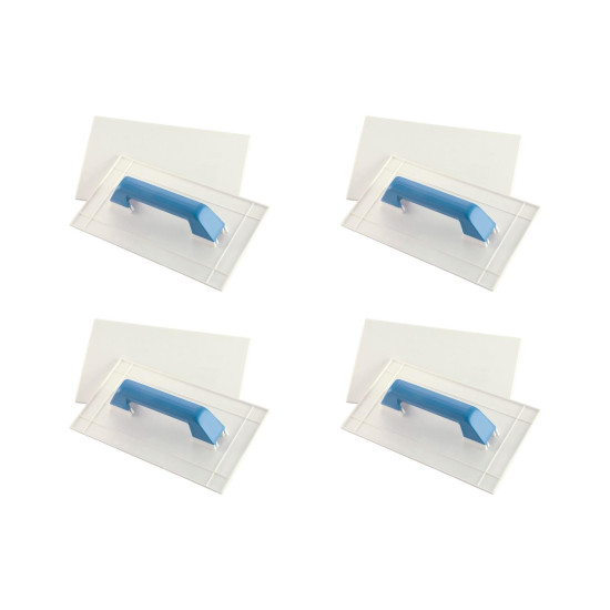Kit C/4 - Desempenadeira Pvc Roma 14X27 Grafiato Lisa 5 90L