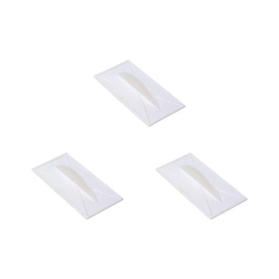 Kit C/3 - Desempenadeira Pvc Roma 08X16 Grafiato Lisa 590 Pl