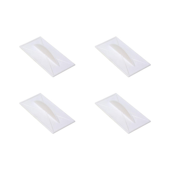 Kit C/4 - Desempenadeira Pvc Roma 08X16 Grafiato Lisa 590 Pl